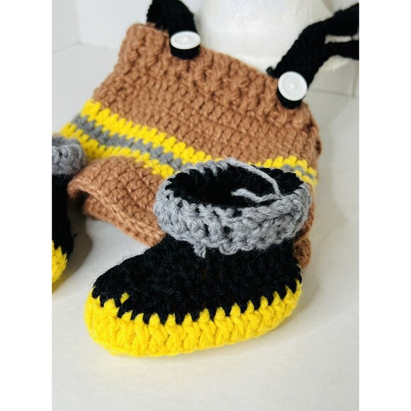 Newborn Baby Photography Props Boy Girls Photo Shoot Props Fireman Fire Dept - Picture 2 of 8